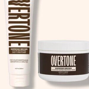 Overtone Espresso Brown Daily Conditioner Duo factory sealed